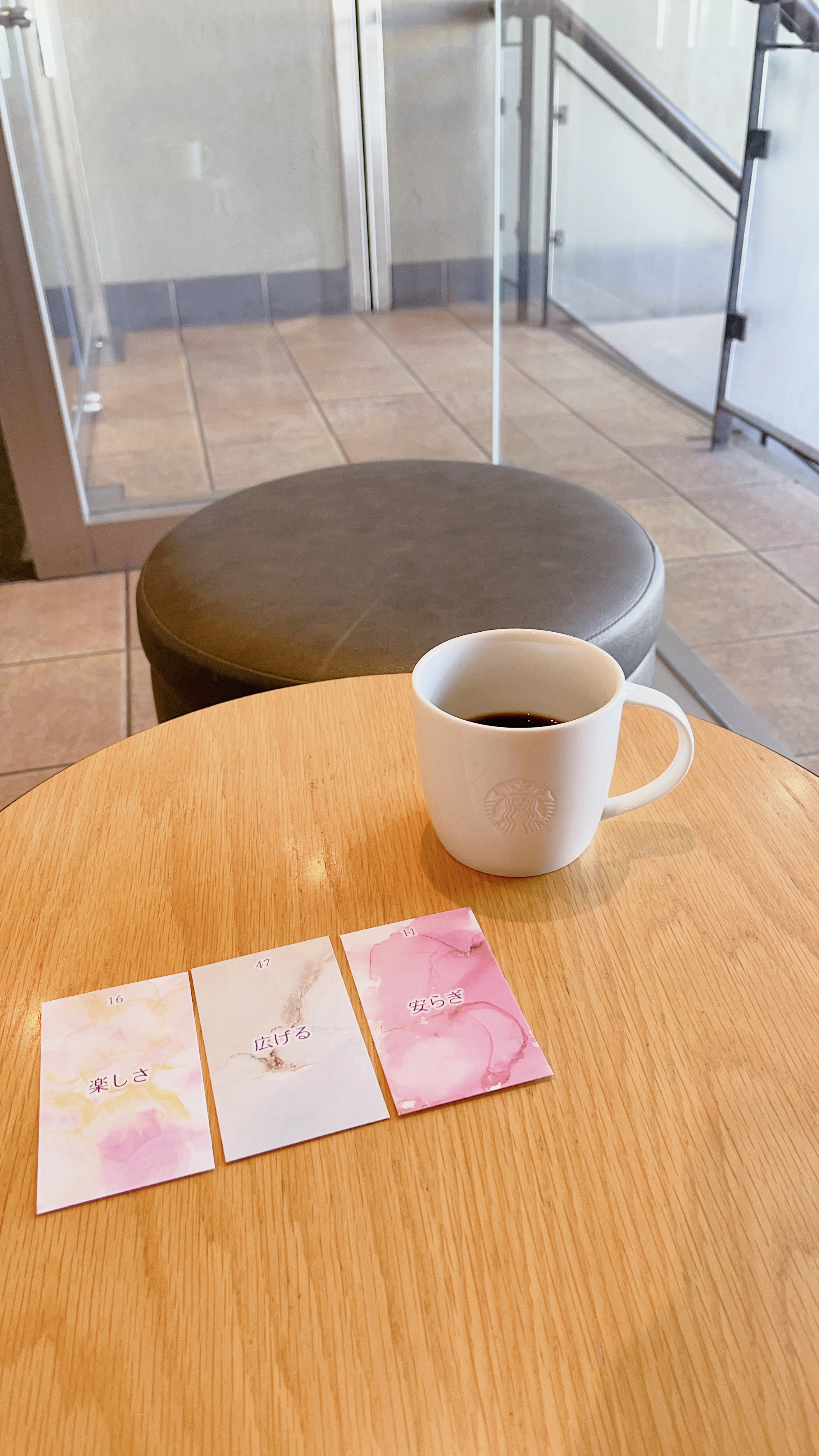 情熱発見カードとコーヒー